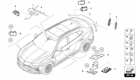 907.08.00-CONTROL UNIT FOR LANE CHANGE ASSIST