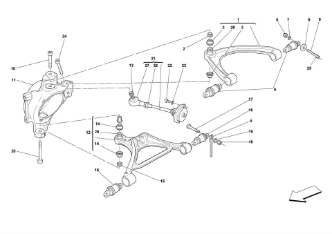 0047 - REAR SUSPENSION - ARMS