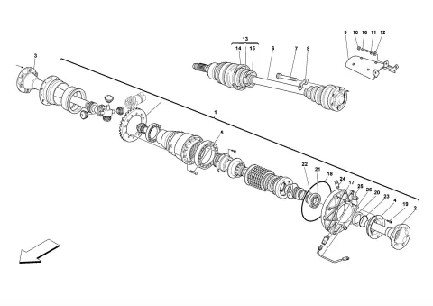 0034 - DIFFERENTIAL AND AXLE SHAFT