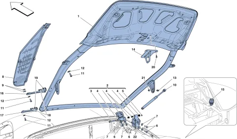 0111 - ENGINE COMPARTMENT LID