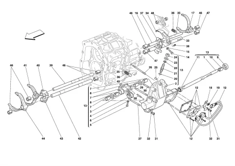0036 INTERNAL GEARBOX CONTROLS -Applicable for F1-
