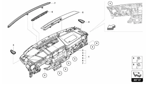 857.07.00-INSTRUMENT PANEL