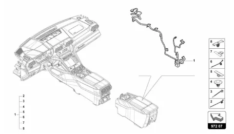 972.07.00-WIRING HARNESS FOR REAR CONSOLE