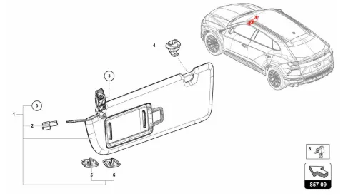 857.09.00-SUN VISOR