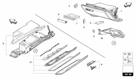 857.08.00-GLOVE BOX