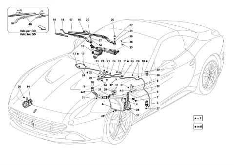 0135 WINDSCREEN WIPER, WINDSCREEN WASHER AND HORNS