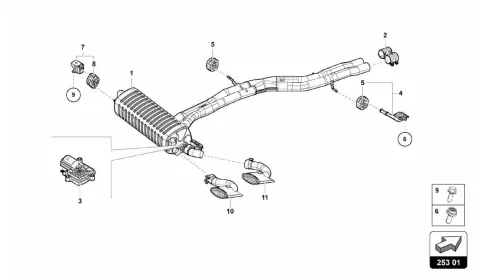 253.01.00-REAR SILENCER