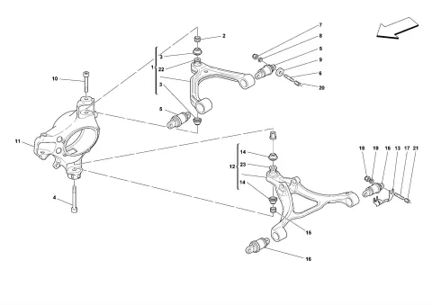 0045 - FRONT SUSPENSION - ARMS