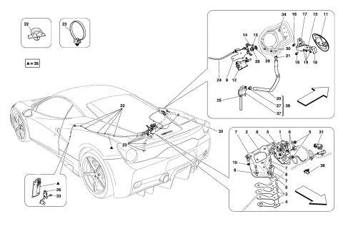 0112 - ENGINE COMPARTMENT LID AND FUEL FILLER FLAP OPENING MECHANISMS