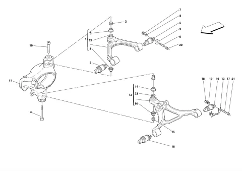 0045 - FRONT SUSPENSION - ARMS