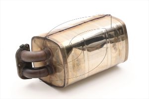 Ferrari - Used Parts 214176-Q3 COMPLETE EXHAUST SILENCER