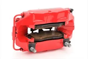 Ferrari - Used Parts 228019-Q2 LH REAR CALIPER WITH PADS - Scuderia red